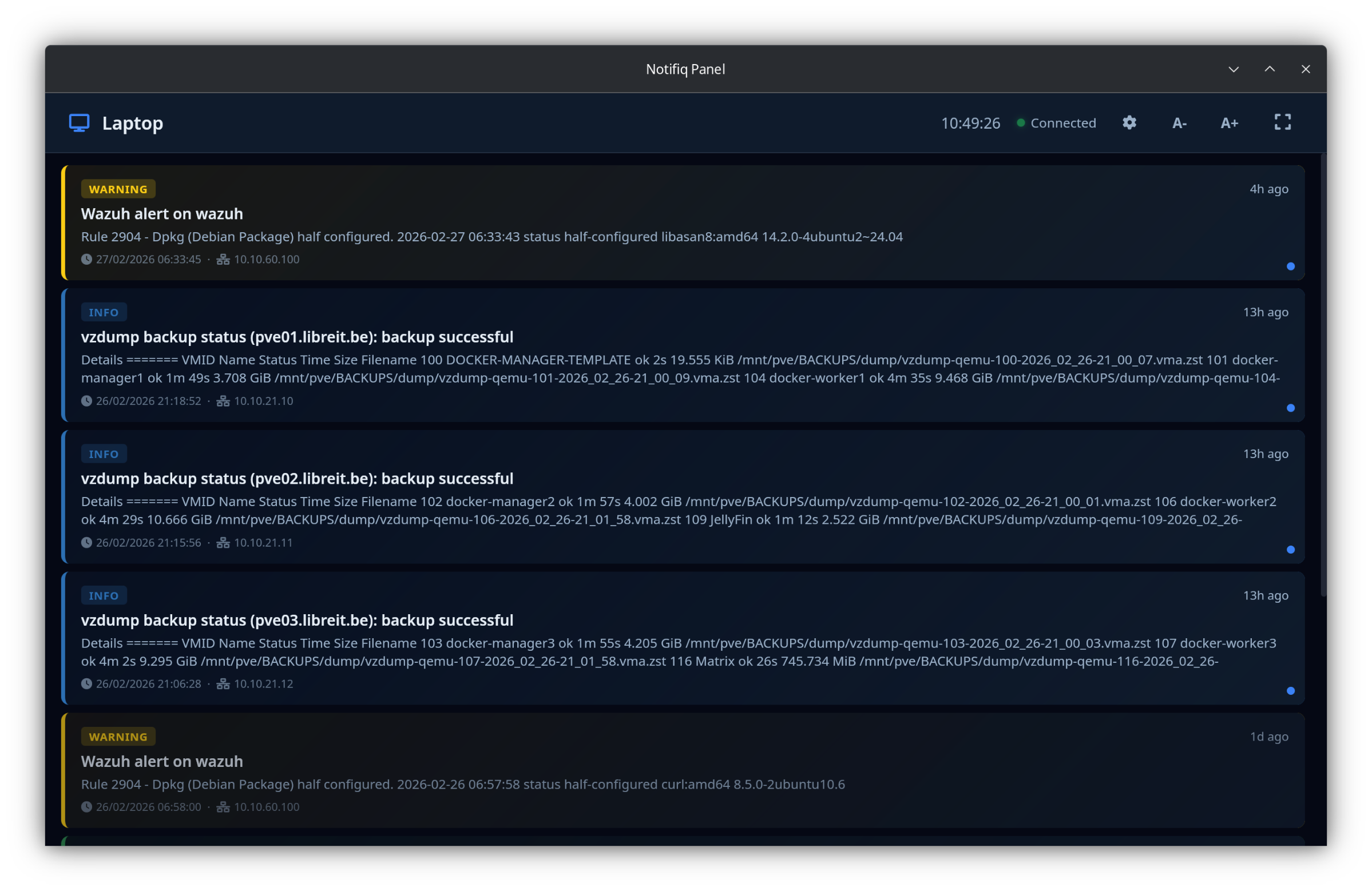 Endpoints — Panels - Linux